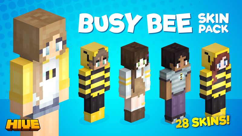 Busy Bee Skin Pack on the Minecraft Marketplace by the-hive