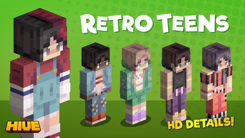 Retro Teens on the Minecraft Marketplace by The Hive