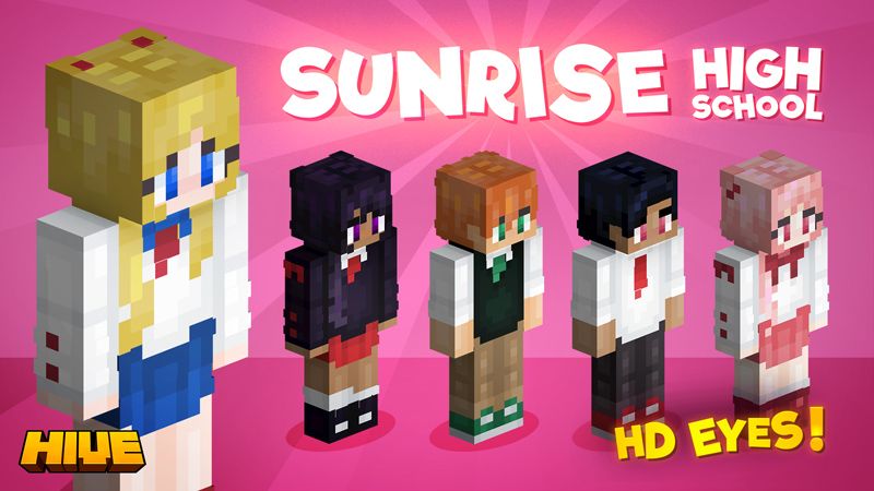 Sunrise High School on the Minecraft Marketplace by the-hive