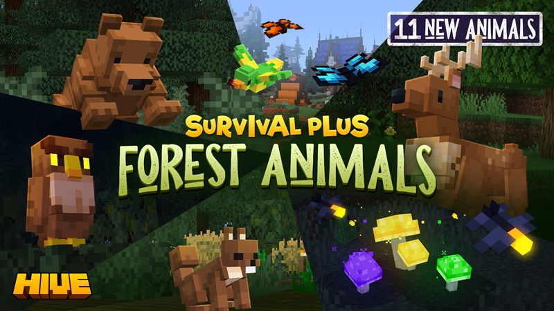 Survival Plus: Forest Animals on the Minecraft Marketplace by the-hive