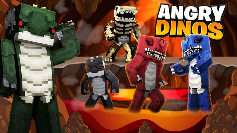 Angry Dinos on the Minecraft Marketplace by The Lucky Petals