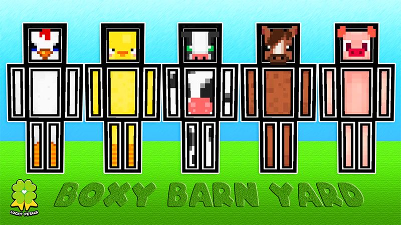 Boxy Barnyard on the Minecraft Marketplace by The Lucky Petals