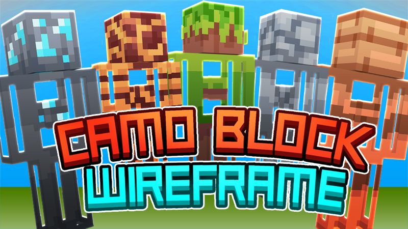 Camo Block Wireframe on the Minecraft Marketplace by The Lucky Petals