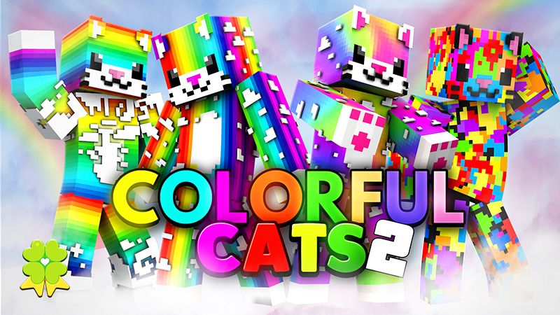 Colorful Cats 2 on the Minecraft Marketplace by The Lucky Petals