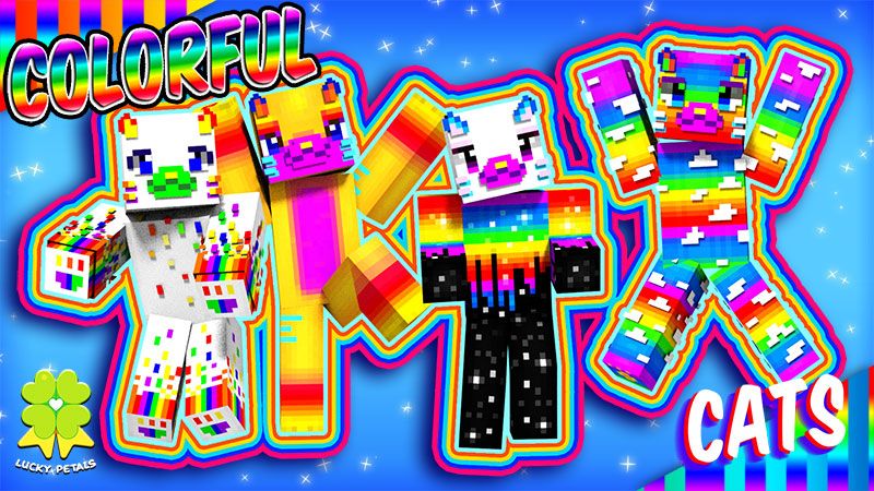 Colorful Cats on the Minecraft Marketplace by The Lucky Petals