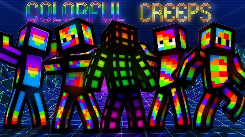 Colorful Creeps on the Minecraft Marketplace by The Lucky Petals