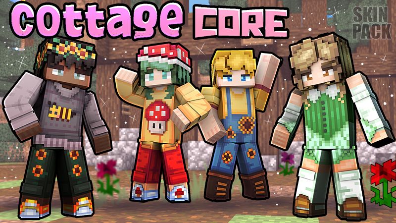 Cottage Core Skin Pack on the Minecraft Marketplace by The Lucky Petals