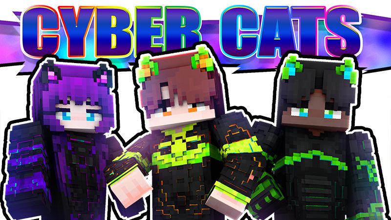 Cyber Cats on the Minecraft Marketplace by The Lucky Petals