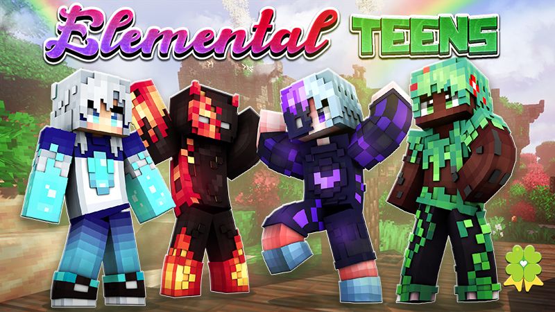 Elemental Teens on the Minecraft Marketplace by The Lucky Petals