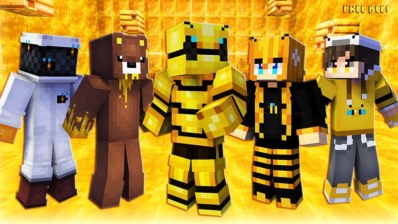 Free Bees on the Minecraft Marketplace by The Lucky Petals