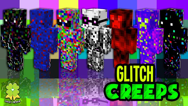 Glitch Creeps on the Minecraft Marketplace by The Lucky Petals