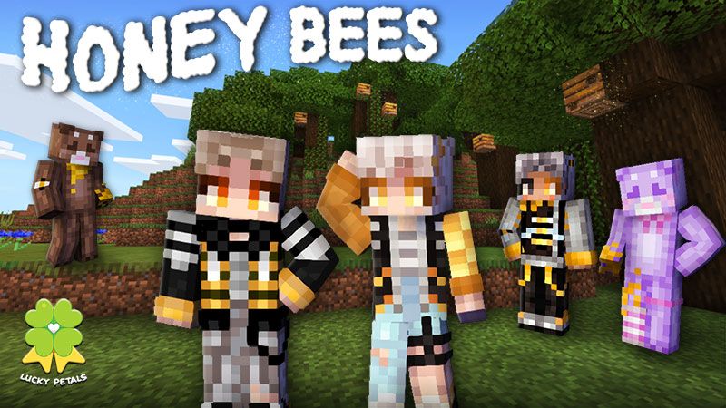 Honey Bees on the Minecraft Marketplace by The Lucky Petals