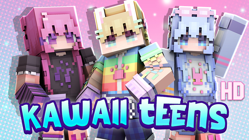 Kawaii Teens HD on the Minecraft Marketplace by The Lucky Petals