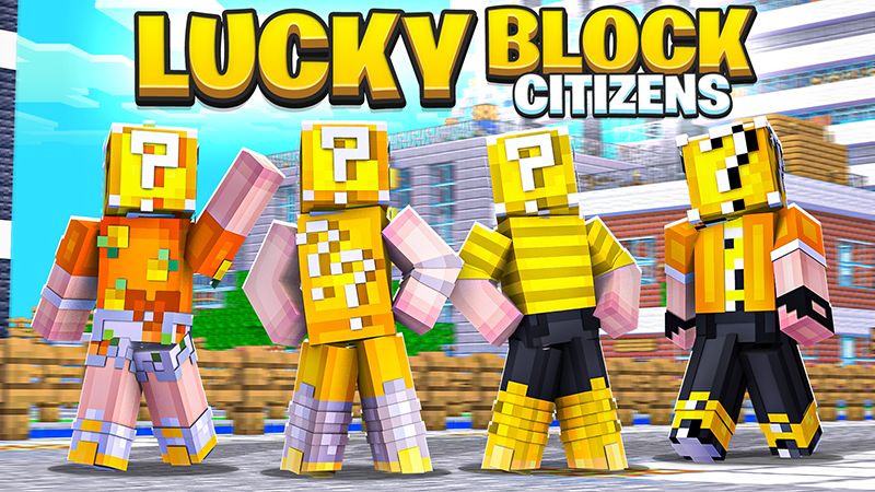 Lucky Block Citizens on the Minecraft Marketplace by The Lucky Petals