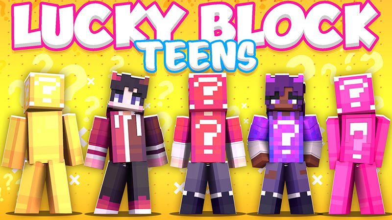 Lucky Block Teens on the Minecraft Marketplace by The Lucky Petals