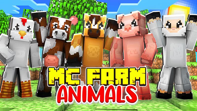 MC Farm Animals on the Minecraft Marketplace by The Lucky Petals