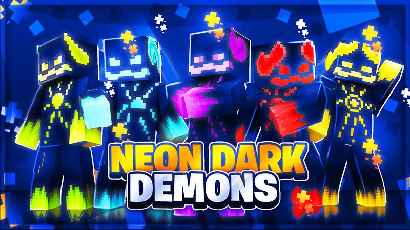 Neon Dark Demons on the Minecraft Marketplace by The Lucky Petals