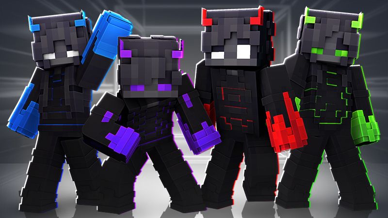 Neon Demons on the Minecraft Marketplace by The Lucky Petals