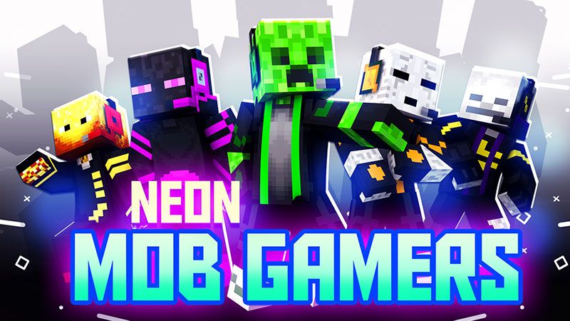 Neon Mob Gamers on the Minecraft Marketplace by The Lucky Petals