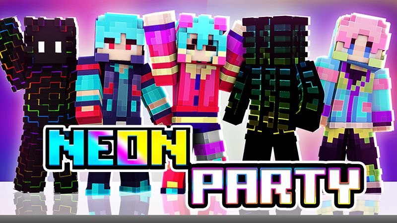 Neon Party on the Minecraft Marketplace by The Lucky Petals