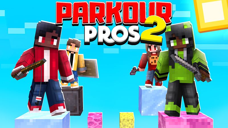 Parkour Pros 2 on the Minecraft Marketplace by The Lucky Petals