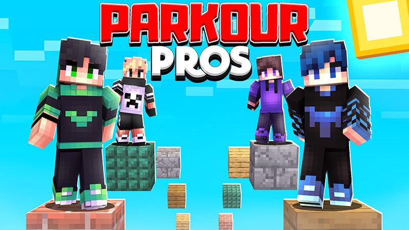 Parkour Pros on the Minecraft Marketplace by The Lucky Petals