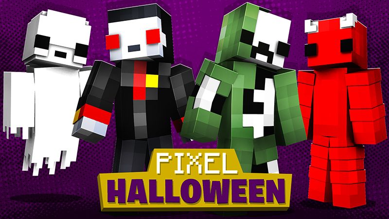 Pixel Halloween on the Minecraft Marketplace by The Lucky Petals