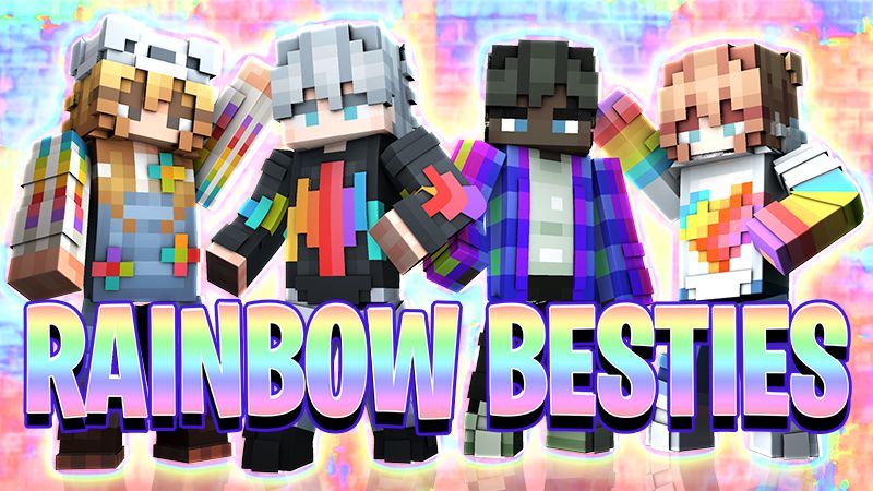 Rainbow Besties on the Minecraft Marketplace by The Lucky Petals