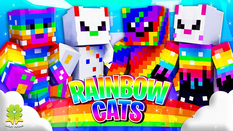 Rainbow Cats on the Minecraft Marketplace by The Lucky Petals