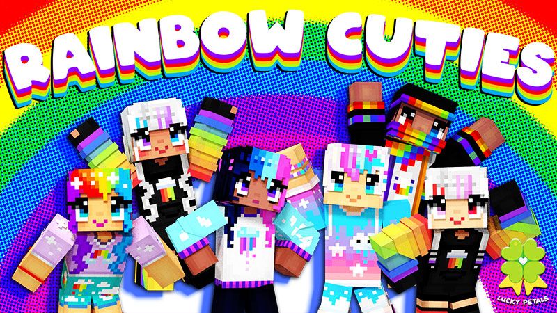 Rainbow Cuties on the Minecraft Marketplace by The Lucky Petals