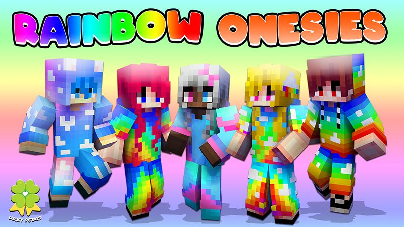 Rainbow Onesies on the Minecraft Marketplace by The Lucky Petals