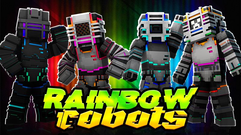 Rainbow Robots on the Minecraft Marketplace by The Lucky Petals