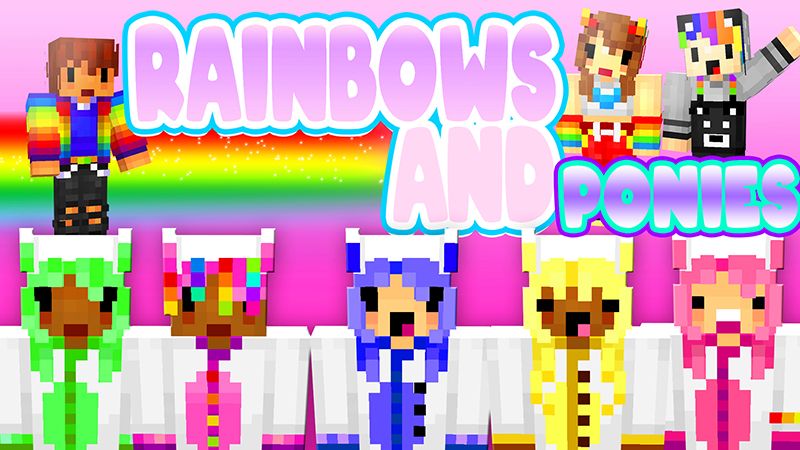 Rainbows and Ponies on the Minecraft Marketplace by The Lucky Petals