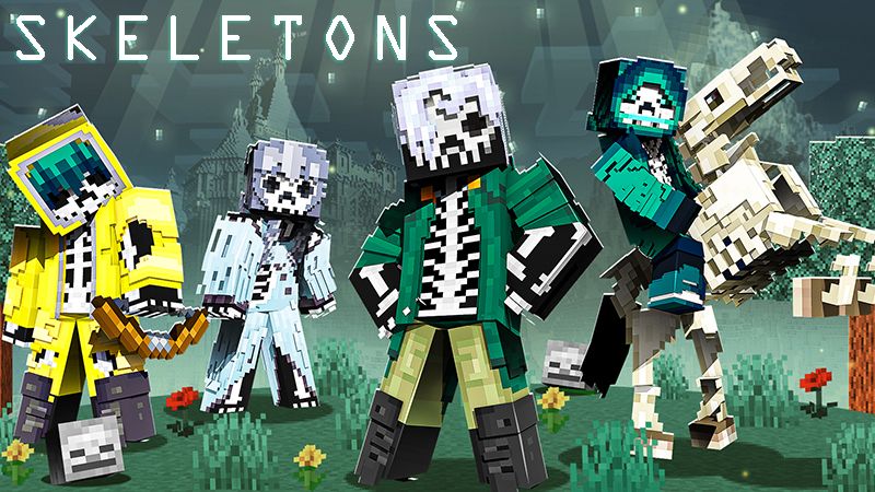 Skeletons on the Minecraft Marketplace by The Lucky Petals