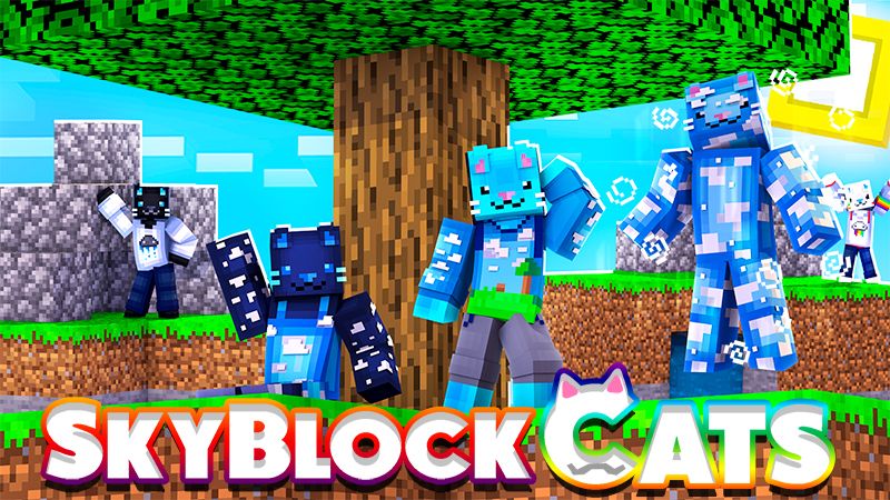 SkyBlock Cats on the Minecraft Marketplace by The Lucky Petals