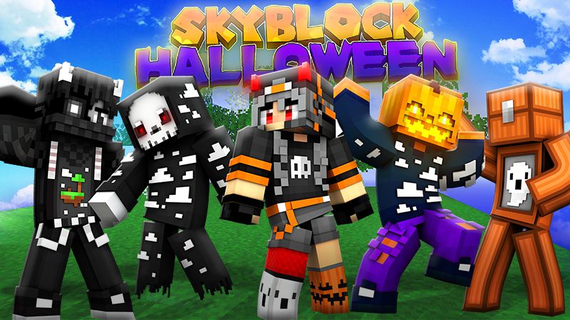 SkyBlock Halloween on the Minecraft Marketplace by The Lucky Petals