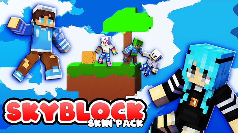 SkyBlock Skin Pack on the Minecraft Marketplace by the-lucky-petals