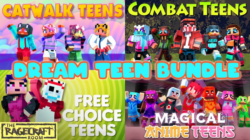 Dream Teen Bundle on the Minecraft Marketplace by The Rage Craft Room