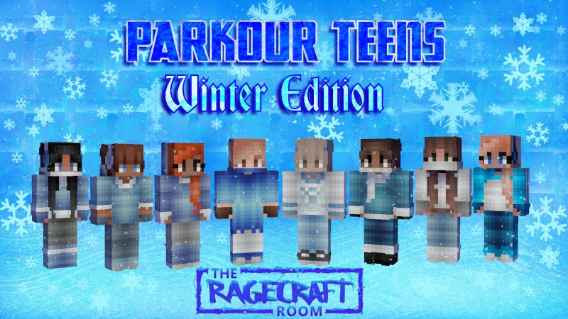 Parkour Teens Winter Edition on the Minecraft Marketplace by The Rage Craft Room