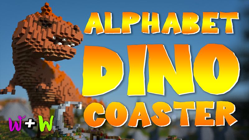 Alphabet Dino-Coaster on the Minecraft Marketplace by The Wizard and Wyld