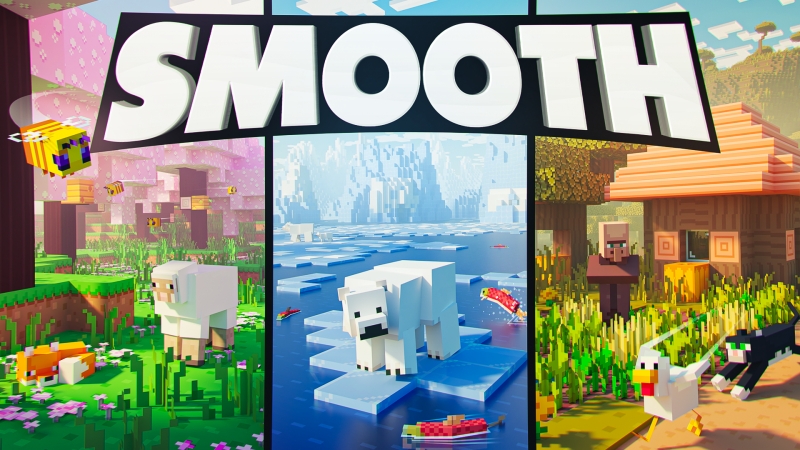 Smooth Texture Pack on the Minecraft Marketplace by Time Trap Studios
