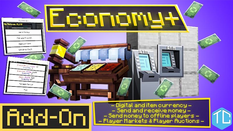 Economy+ on the Minecraft Marketplace by tomhmagic-creations