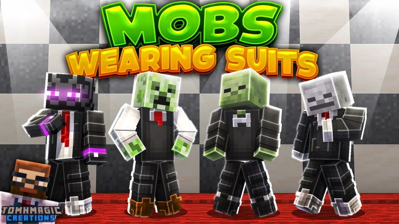 Mobs Wearing Suits on the Minecraft Marketplace by Tomhmagic Creations