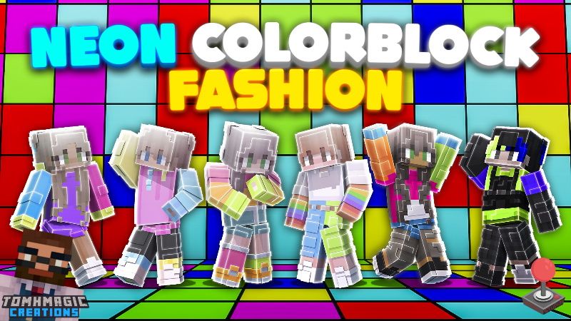 Neon Colorblock Fashion on the Minecraft Marketplace by Tomhmagic Creations