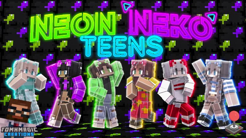 Neon Neko Teens on the Minecraft Marketplace by Tomhmagic Creations