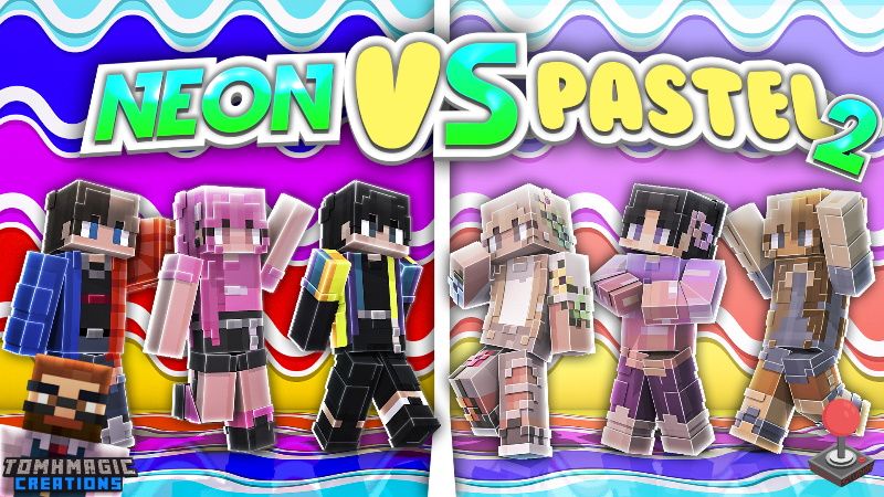 Neon vs Pastel Fashion 2 on the Minecraft Marketplace by tomhmagic-creations