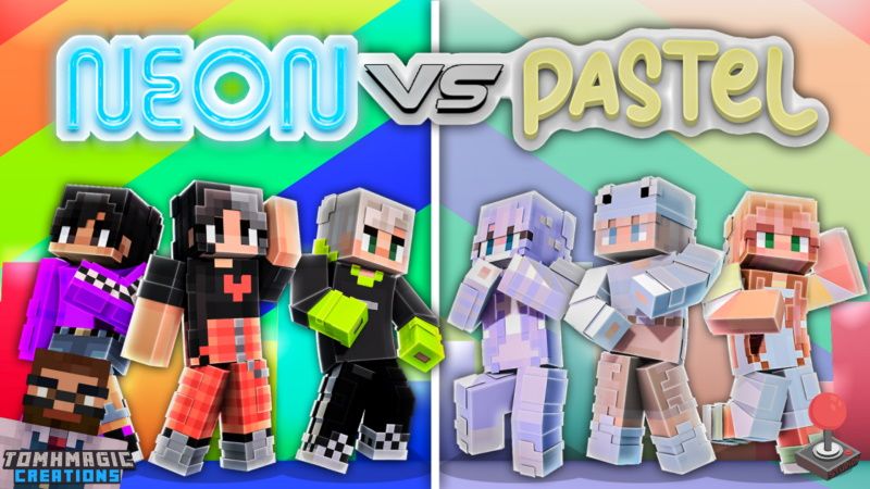 Neon vs Pastel Fashion on the Minecraft Marketplace by tomhmagic-creations