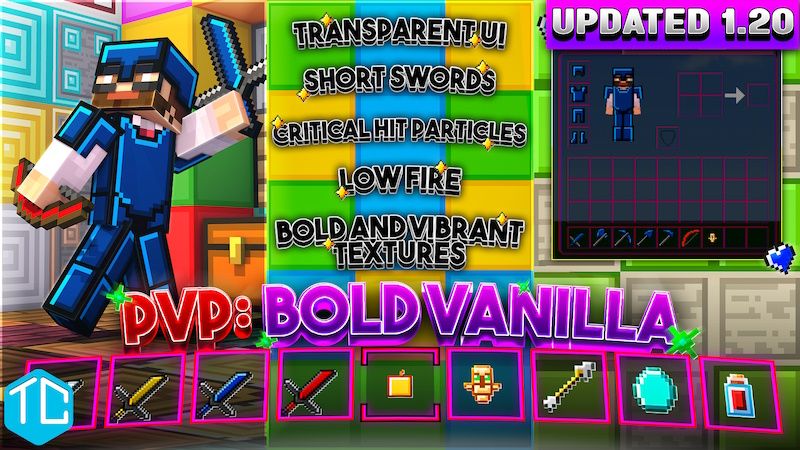 PvP: Bold Vanilla on the Minecraft Marketplace by Tomhmagic Creations