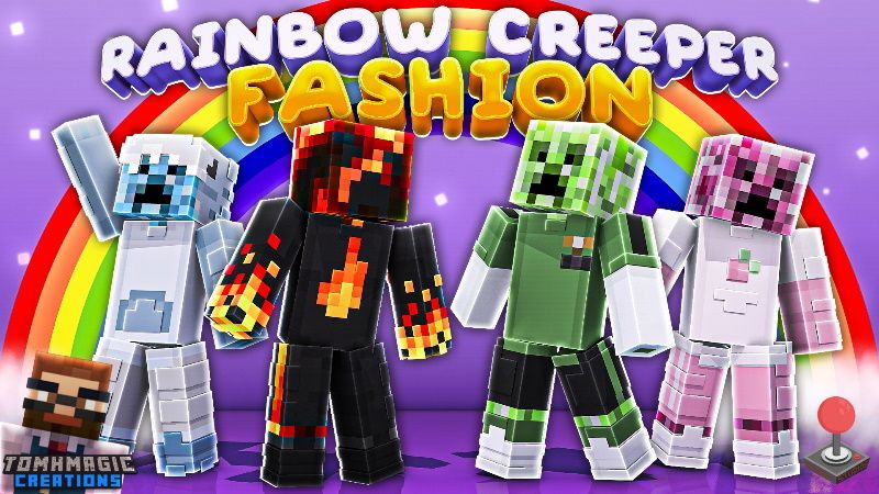 Rainbow Creeper Fasion on the Minecraft Marketplace by Tomhmagic Creations