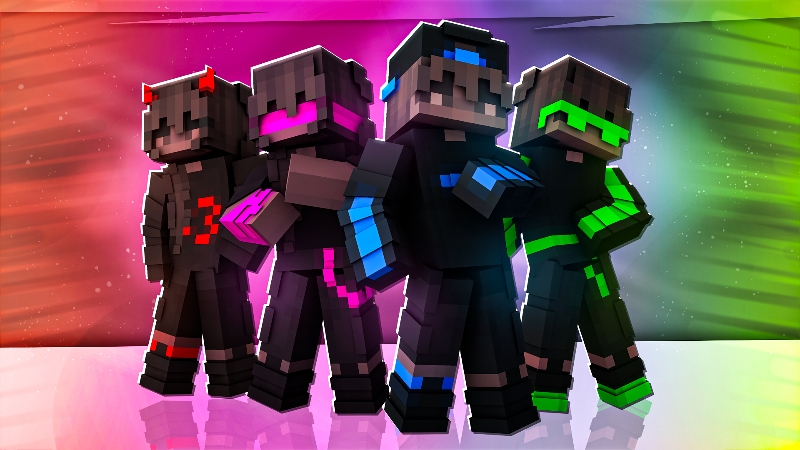 Neon Glow Gamers on the Minecraft Marketplace by Tristan Productions